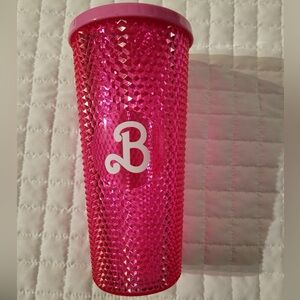 Exclusive Barbie The Movie Hot Pink Diamond Studded 20oz Tumbler Barbiecore Cute